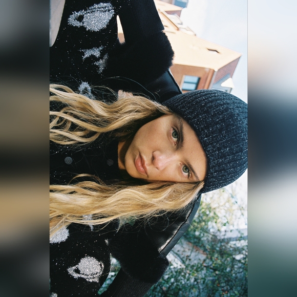 New Zara Metallic Knit Cardigan 3991/126 - Picture 4 of 11